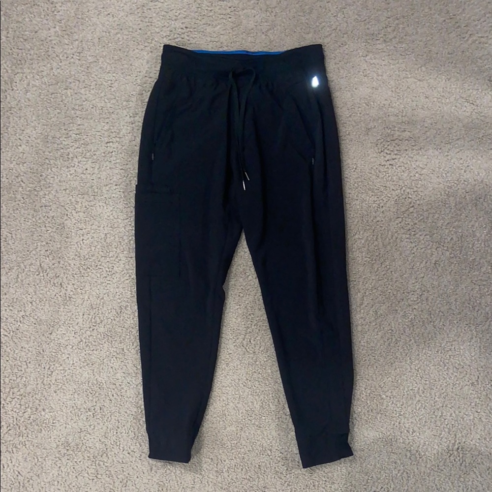 Men’s Cherokee Infinity Black Scrub Joggers Size Medium Short